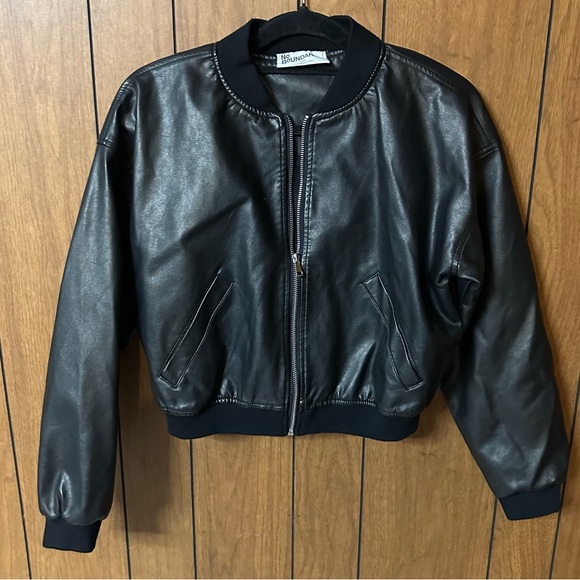 No Boundaries Jackets & Blazers - No Boundaries Black Bomber Jacket